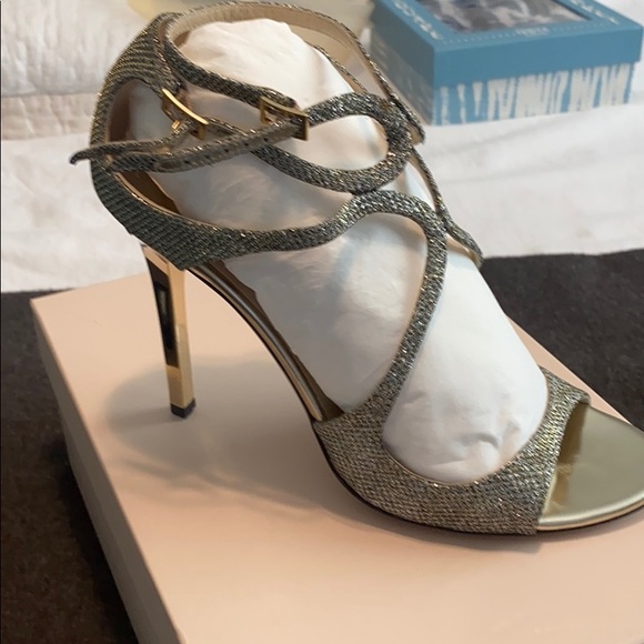 Jimmy Choo Lame Glitter Shoe - Picture 2 of 9